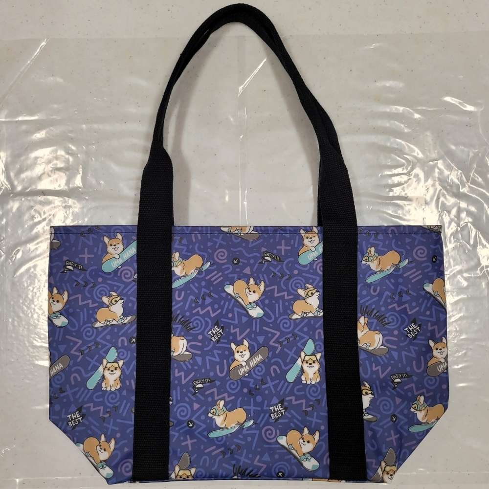 Waterproof Corgi Dumpling Tote Shoulder Bag Purse - Picture 8 of 12
